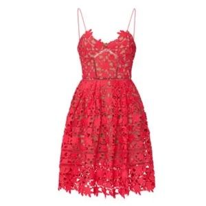 Self Portrait Hot Pink Azalea Dress Size 12, but fits like a size 8/10.